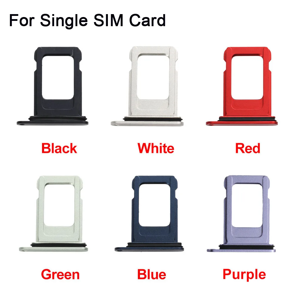 1Pcs Dual & Single SIM Card Tray Sim Holder Slot For iPhone 12 WAMY Replacement Parts