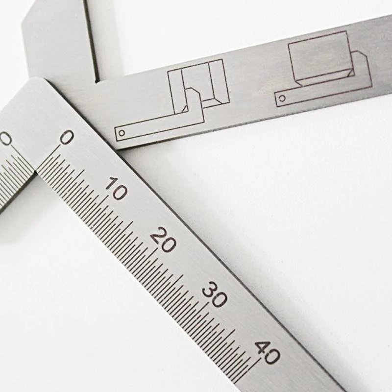 Right Angles Chamfer Calipers Double Function Tool for Precisions Measurements