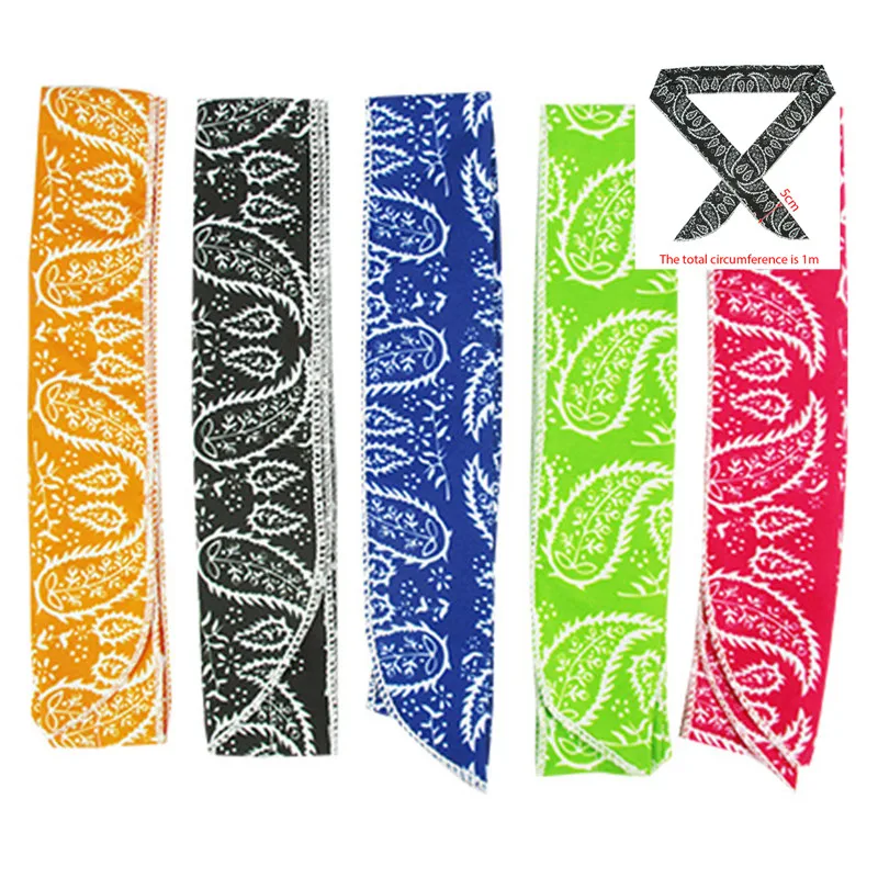 1PC Summer Scarf Neck Cooler Bandana Summer Body Ice Cool Cooling Wrap Tie Refreshing Bandana Headband Multifunction Wrist Towel