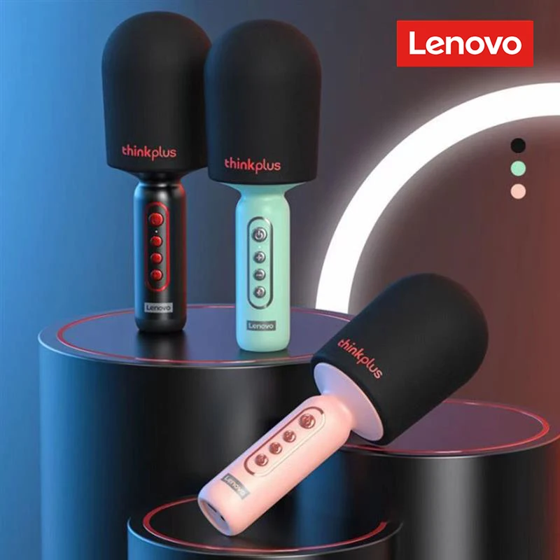 Lenovo M1 Handheld Microphone Wireless Bluetooth HIFI Sound Quality Karaoke Artifact Mobile Phone Live Home Portable For Party