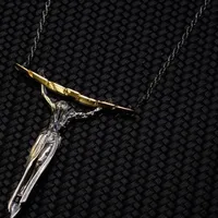 Simple Retro Game Around The Same Pendant Necklace Creative Fashion Trend Street Niche Party Men and Women Pendant Gift Jewelry