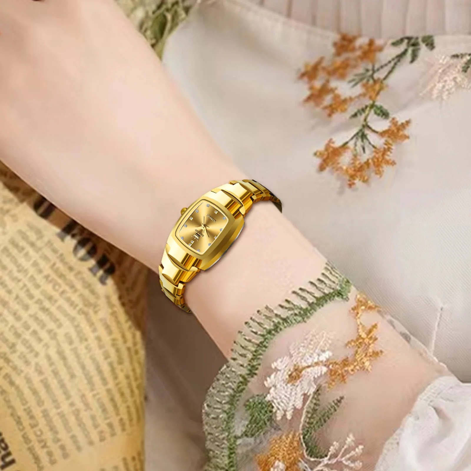 OLEVS High Quality Luxury Women Quartz Watch Best Selling Fashion Trend Original Tungsten Steel Waterproof Elegant Ladies Watch