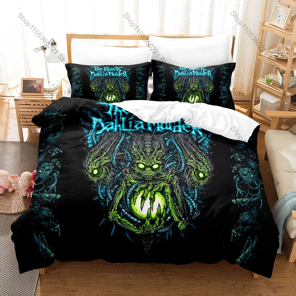 The Black Dahlia Murder Death Metal Band Bedding Set 3 Pieces Zipper Duvet Cover & 2 Pillowcases Washable Home Bed Linens