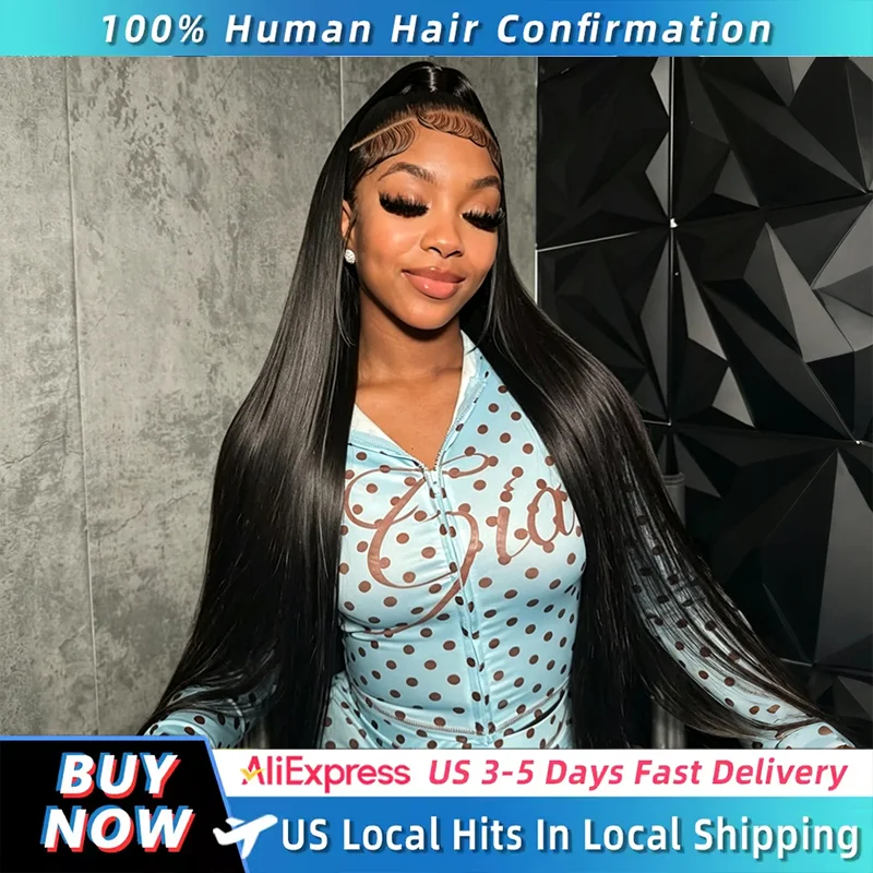 100% Human Hair Bone Straight Wig 13x4 13x6 Frontal HD Lace Wigs For Women Human Hair Pre Plucked Wig 3-5 Days Fast Delivery
