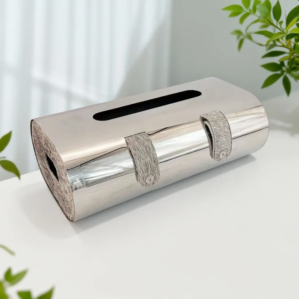 stainless steel creative tissue box storage for cosmetics remote control model room dining table coffee table