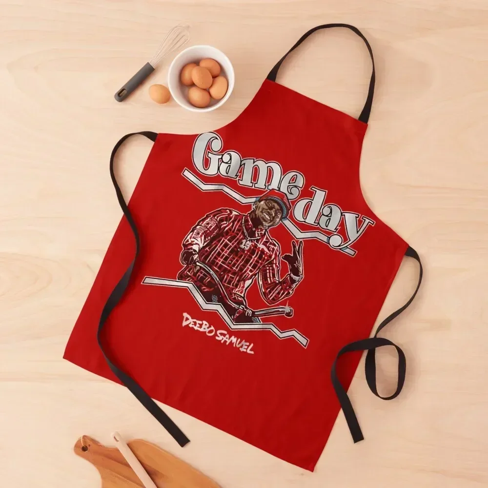 

Deebo Samuel game day Apron Waterproof Kitchen Woman cleanings Men gift home women Apron