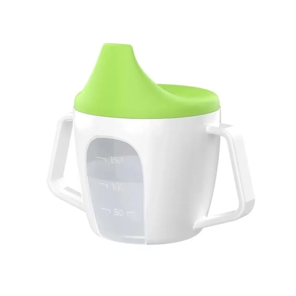 

Cute Portable Baby Feeding Bottle Leakproof 150ML Baby Water Cup with Scale with Handle Duckbill Cup Drinking Practice