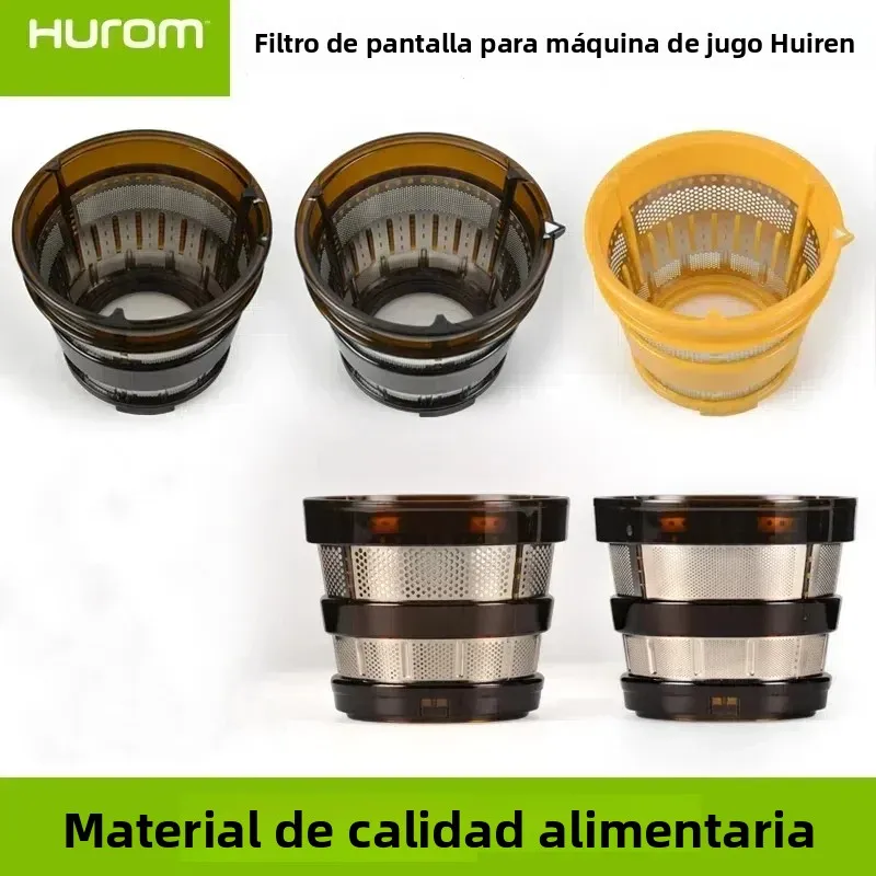 Filtro de repuesto para accesorios de la serie de extractores de jugo lento HUROM, compatible con los extractores de jugo Huiren de las series H-SBF11, HU600, 9026, H200 y HU19.