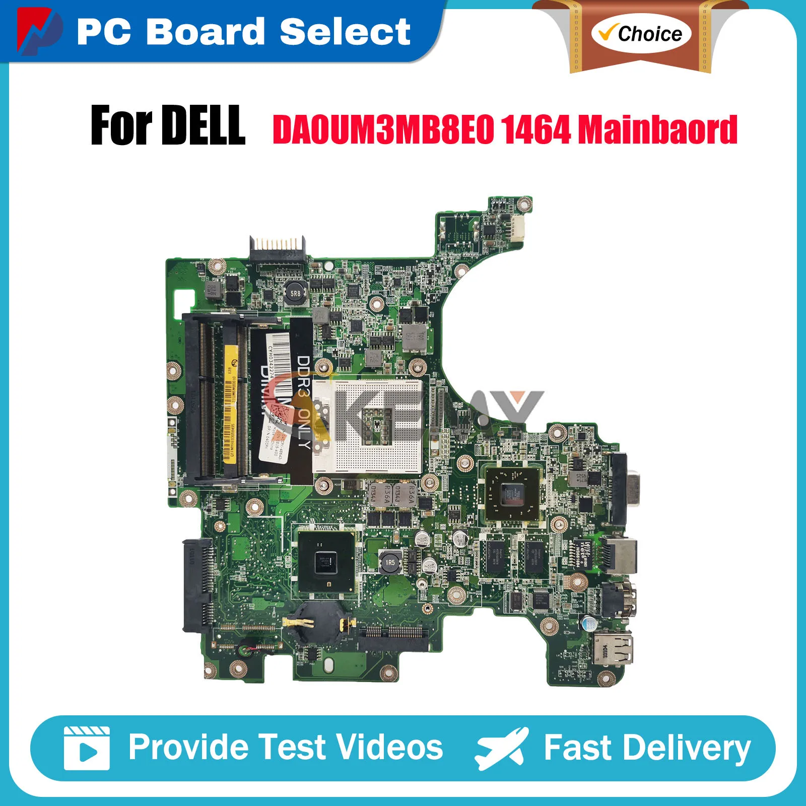 

Материнская плата для ноутбука Dell Inspiron 1564 1764 DA0UM3MB8E0 CN-0953PN CN-06T28N 6T28N 00W15K DDR3, 100% полностью протестирована