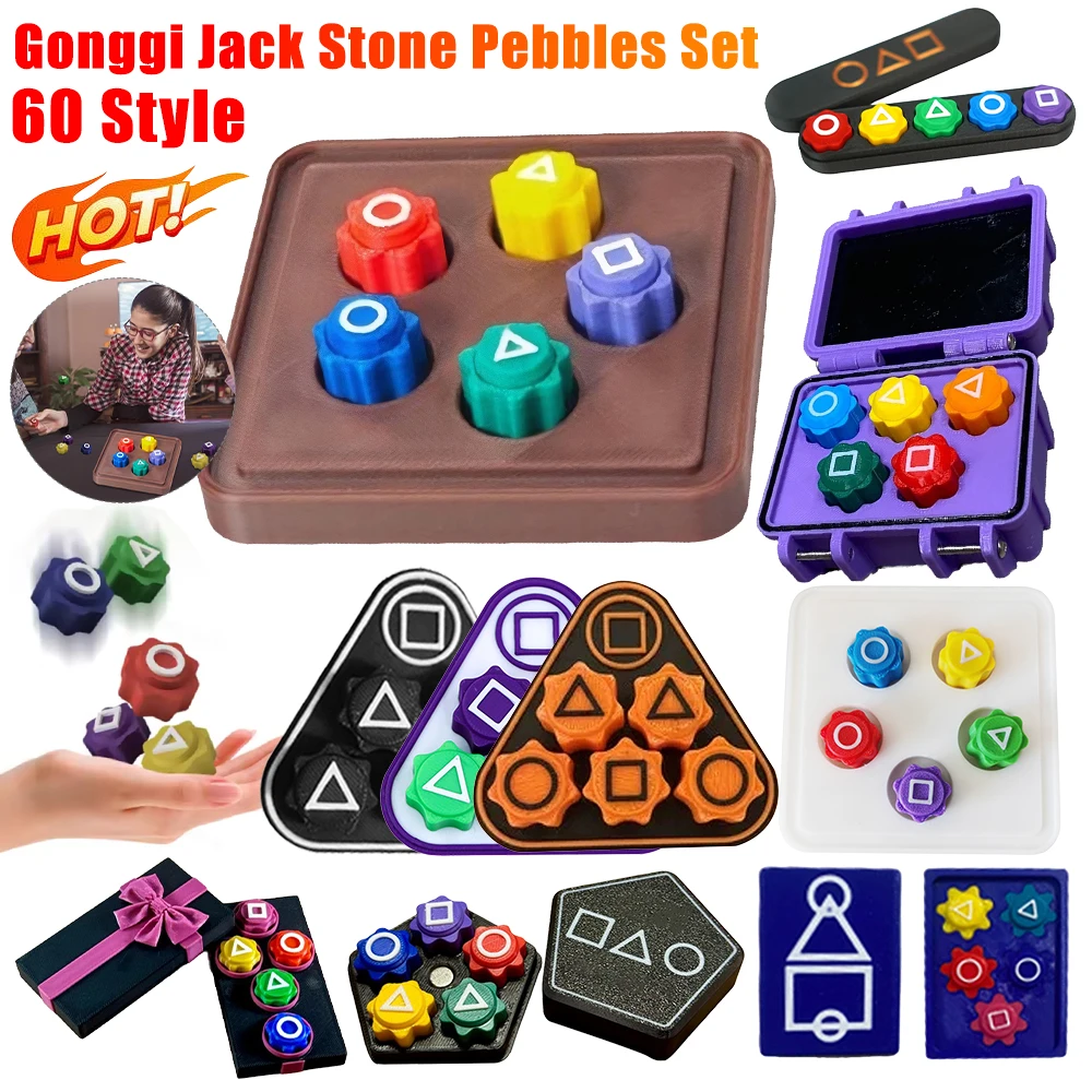 Gonggi Korean Game Stone Catching Toy Gong Gi Game Korean Traditional Play Game Gonggi Game Jack Stone Pebbles Set Board Game