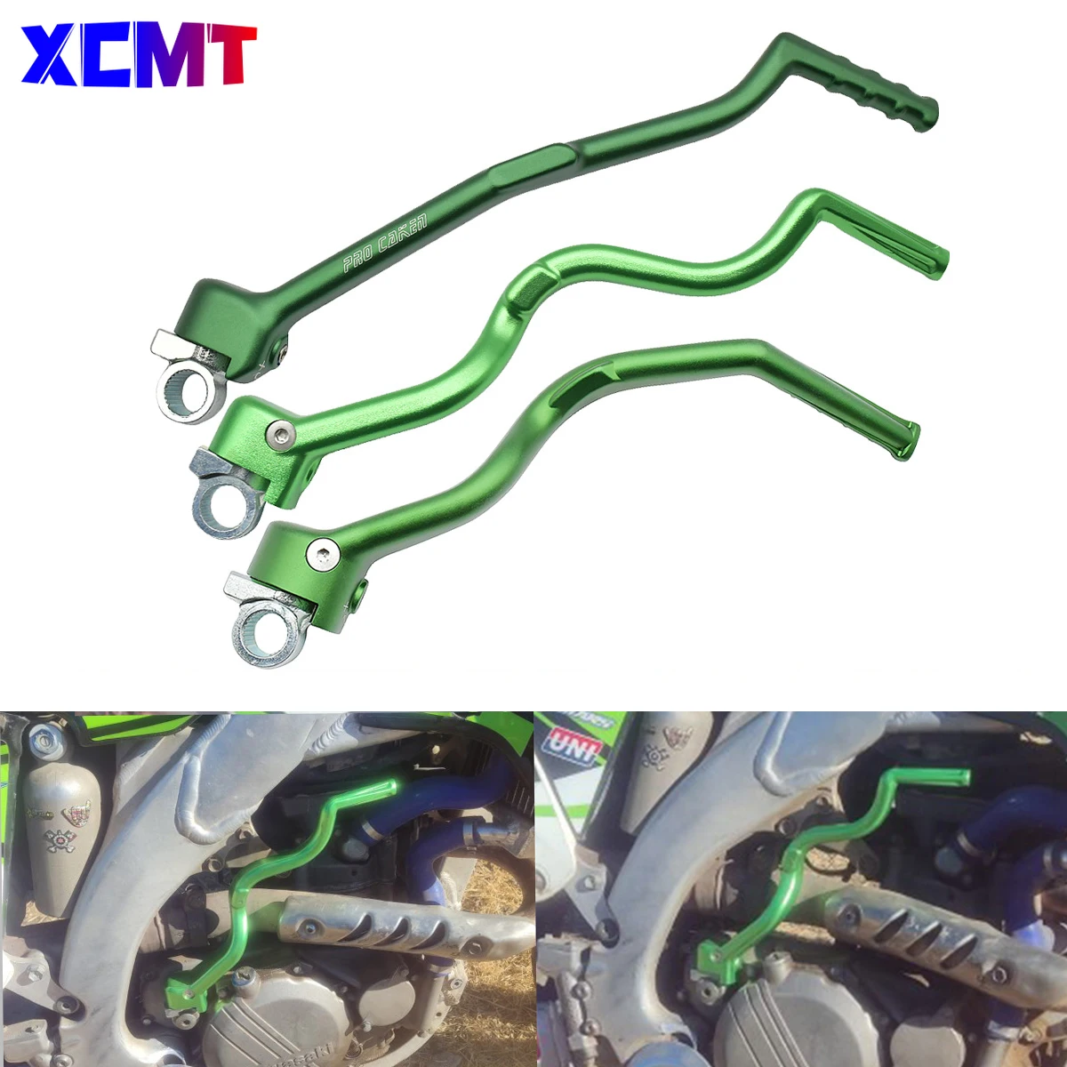 

Motorcycle CNC Aluminum Forged Kick Start For Kawasaki Starter Lever Pedal KX250F KX450F KX 250F 450F KLX450R KLX 450R Pit Bike