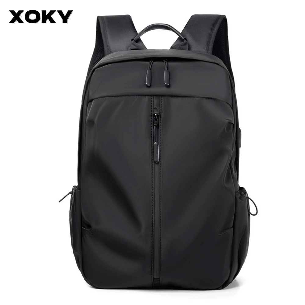 XOKY 17inch Large Capacity Leisure Schoolbag Sports USB Simple Men And Women Universal Laptop Backpack Travel Backapcks