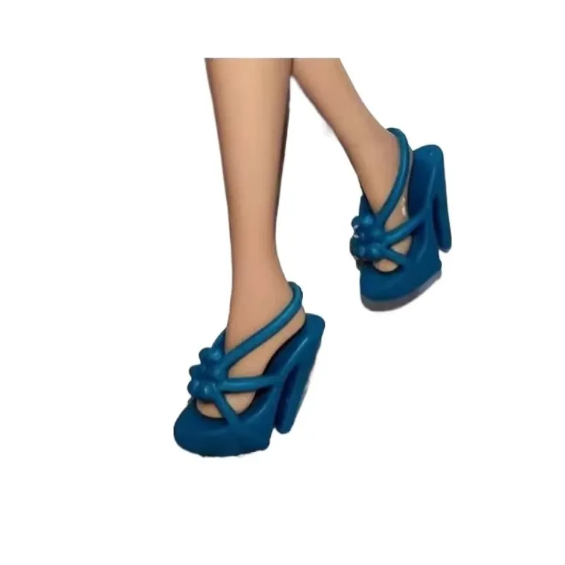 Zapatos clásicos YJ447 de alta calidad, sandalias de tacón alto con pie plano, divertidas para elegir tus muñecas barbadas, accesorios a escala 1/6