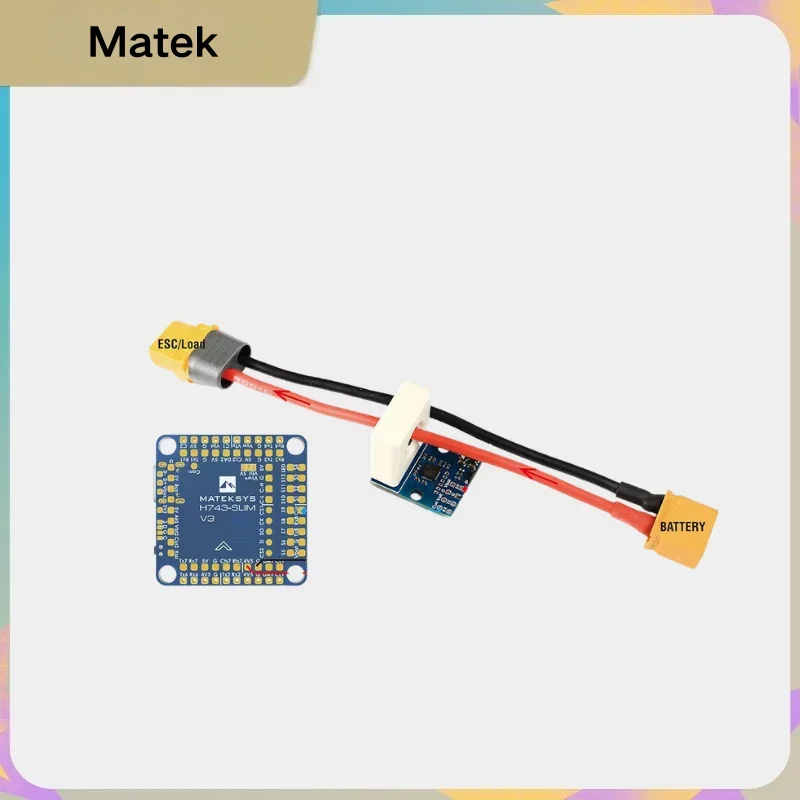 VoltSMATEK Hall Effect Current Sensor 150A 0-69V Voltage Sense Module, For H743 Slim V3 Flight Controller FPV Racing Drone RC To