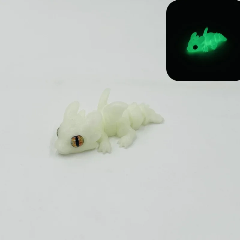 1/5/10/15 Stück 3D-gedruckter Babydrache mit beweglichen Gelenken und simulierten Augen, als dekorative Gegenstände für das Zuhause, zur Raumgestaltung und als Geschenk für Feiertage. – Detail 24