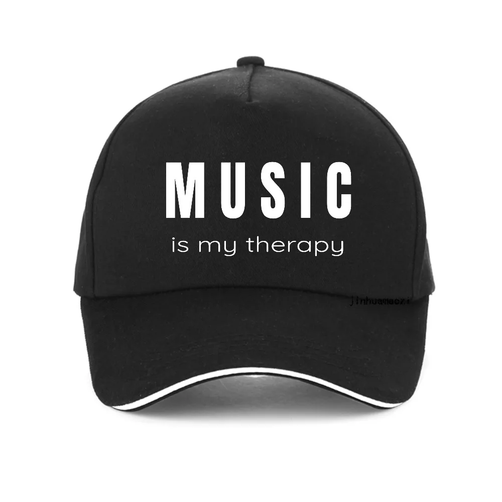 

Music Is My Theropy Print baseball cap fashion Casual Summer Breathable snapback hats For Men Women Streets adjustable sun hat