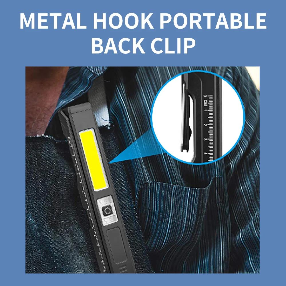 1pc Smiling shark GZ-5120 Work Light, LED Work Light & Portable Task Light Rechargeable with Adjustable Brightness for Emergency