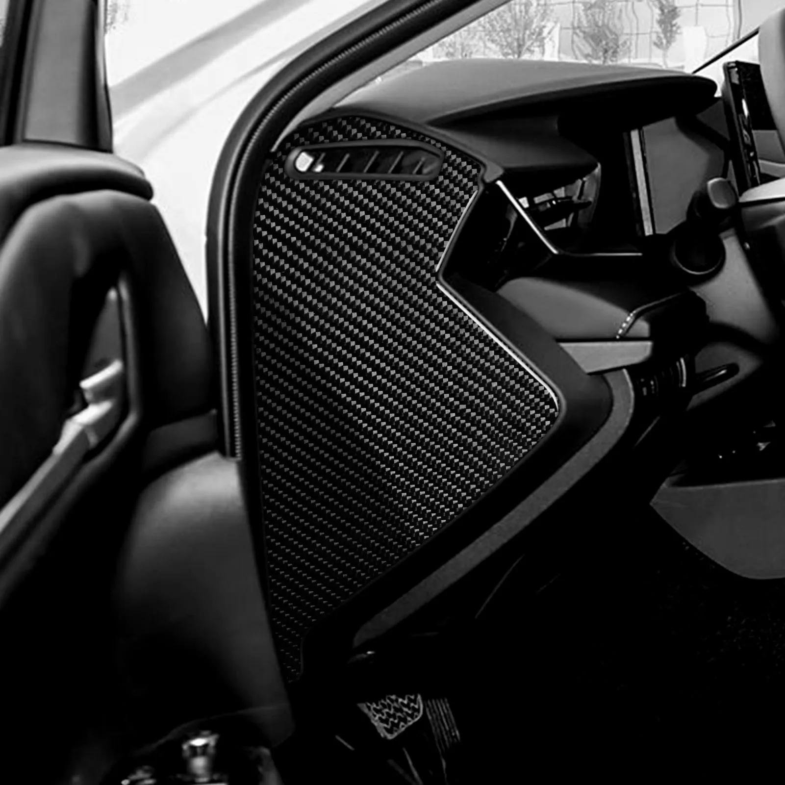 For Toyota Camry 2024 2025 Carbon Fiber Dashboard Side Front Slot Panel Trim Cover Car Accessories Interior Decoration Sticker view 3