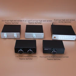 Dual Channel Stereo Audio Signal Selector RCA Switcher Source Amplifier Switch Changer Lossless Splitter