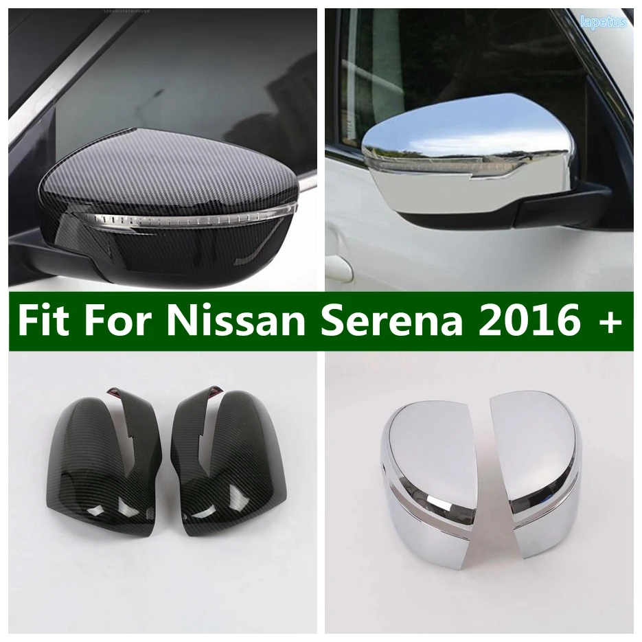 

Chrome Outer Side Door Rearview Mirror Cover Trims Styling Accessories Exterior Decoration Fit For Nissan Serena 2016 - 2020