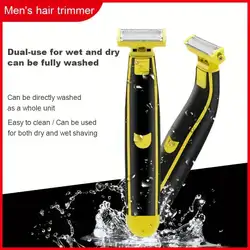 Full Body Washed Wet And Dry Shaver Rechargeable USB T Shaped Electric Shaver Portable Full Body Trimmer for Men & Women