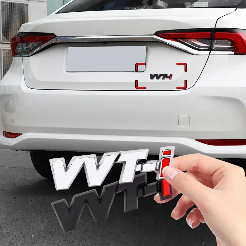 1PCS 3D VVT i car sticker side label tail label VVT i car logo VVTI letter car logo sticker auto Accessories