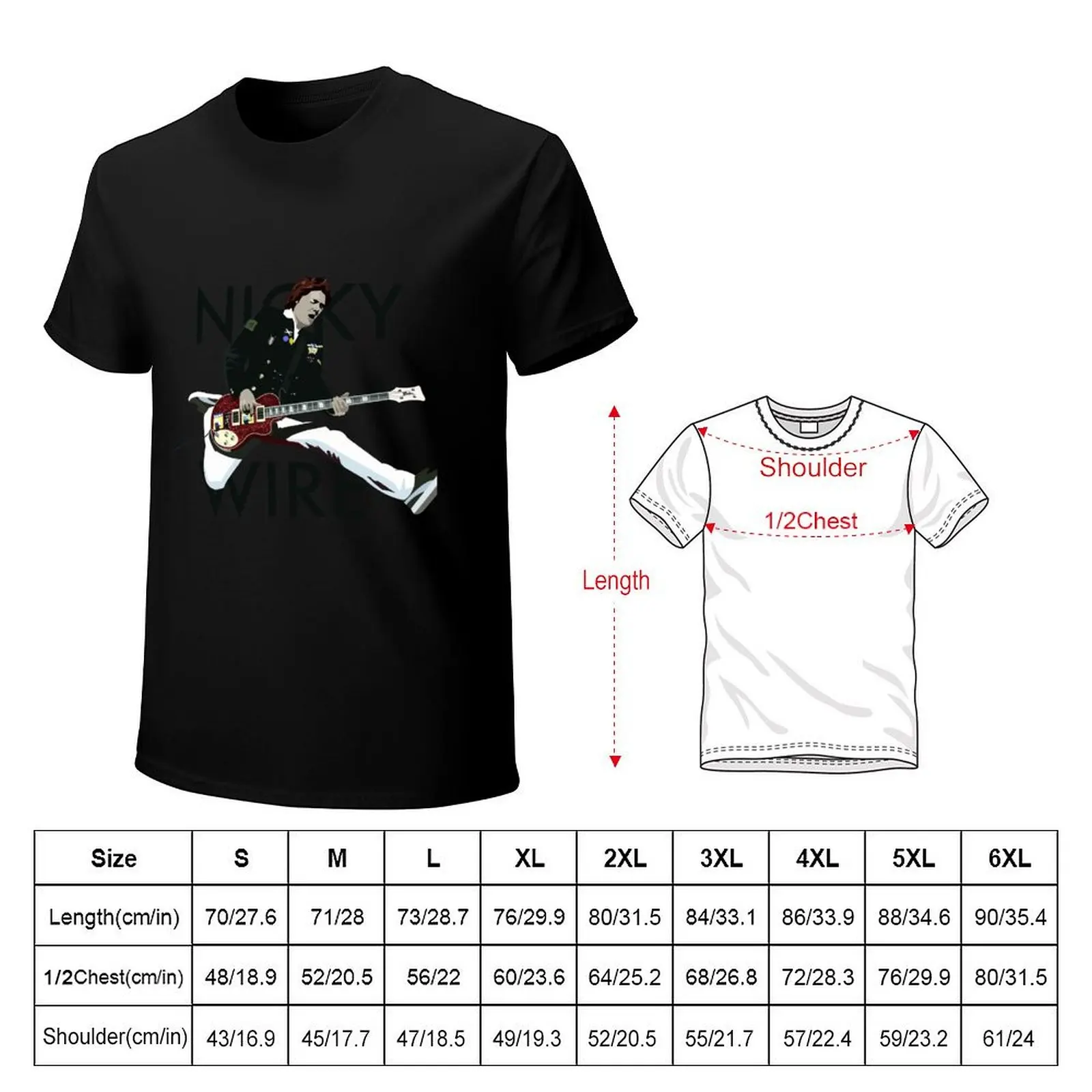 Nicky Wire. Manic Street Preachers. T-Shirt t shirt for man T-Shirt