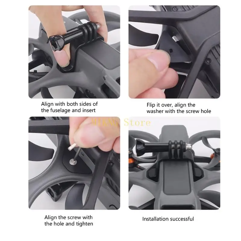 Action Camera Mount for Avata 2 with Body-Fit Holder for Video Use Best Sale