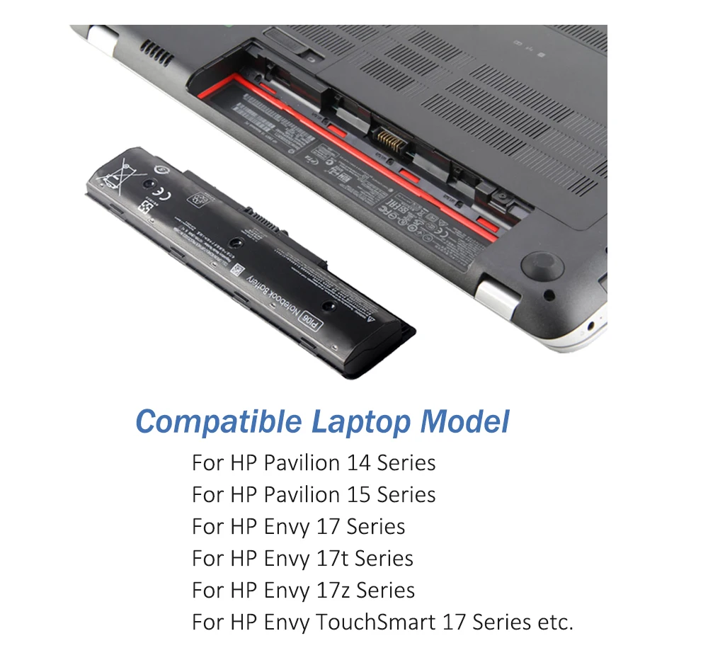 ETESBAY 노트북 배터리, HP Pavilion 14 15 Envy 17 17t 17z HSTNN-DB4N HSTNN-DB4O HSTNN-LB4O 710417-001 710416-001PI09, PI06