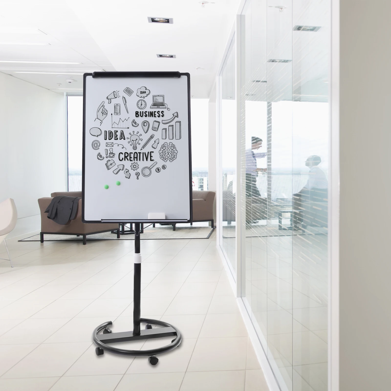 Magnetic Whiteboard Flipchart Easel 28