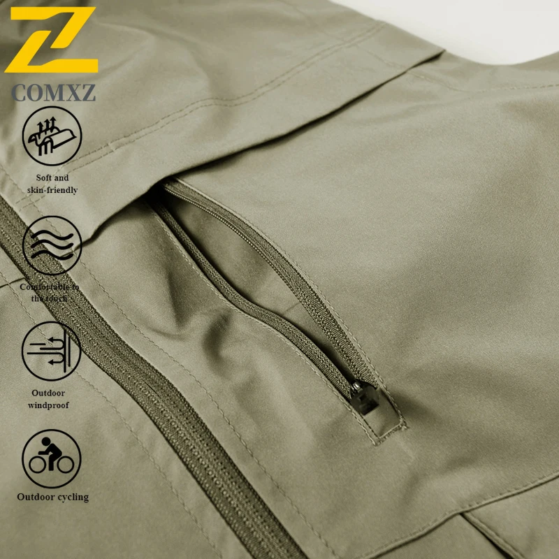 سترة تكتيكية للرجال على الطراز الأمريكي صيفية متعددة الجيوب مقاومة للماء ومضادة للرياح للتصوير في الهواء الطلق وصيد الأسماك وخفيفة الوزن #3