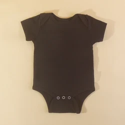 Newborn Clothes Soft Cotton Unisex Baby Bodysuit Infant Toddler Black Romper Wholesale