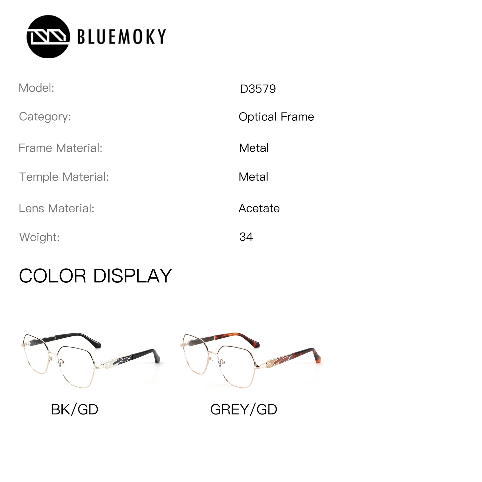 BLUEMOKY S Size Butterfly Prescription Eyeglasses Women Photochromic Anti Blue Light Metal Graduated Lenses Reading Glasses