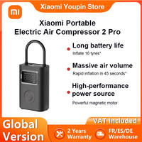 Xiaomi Portable Electric Air Compressor 2 Pro Mini Portable Electric Air Compressor Treasure 150PSI Car Multitool Inflator Mijia