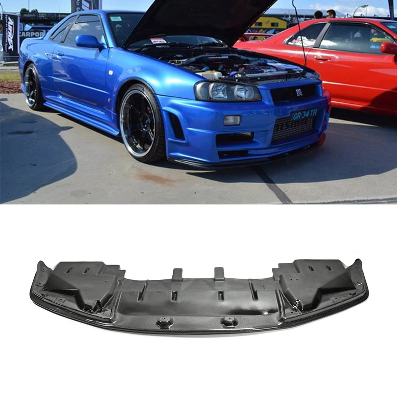 

Для Skyline R34 GTR OEM нижняя губа переднего бампера с нижней частью