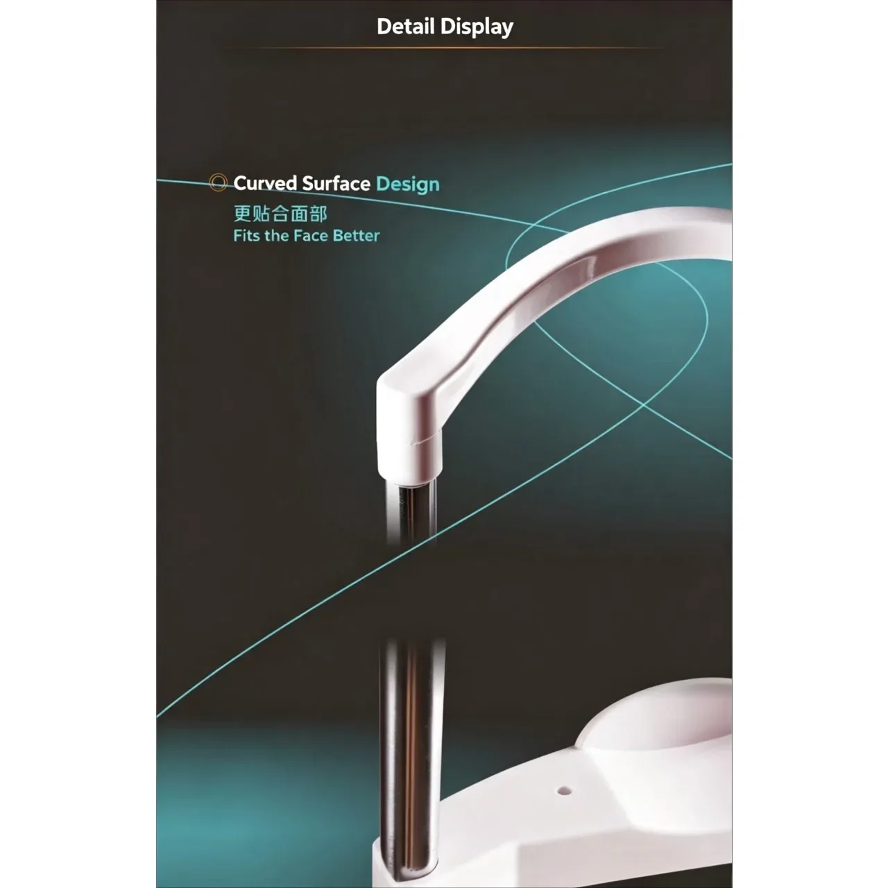 Clip-On Ophthalmic Fixed Bracket, Linear Training Instrument with Forehead and Chin Support, Experimental Lift Table