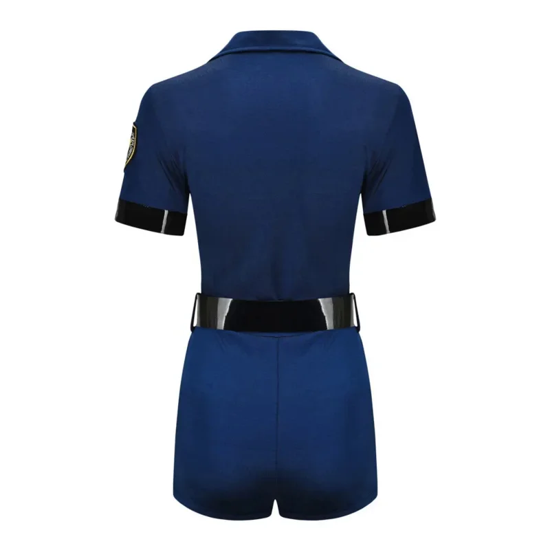 2024 Female Sexy Police Costume Women Erotic Temptation Woman Cop Outfit Halloween Cosplay Fancy Party Dress Stage Performance