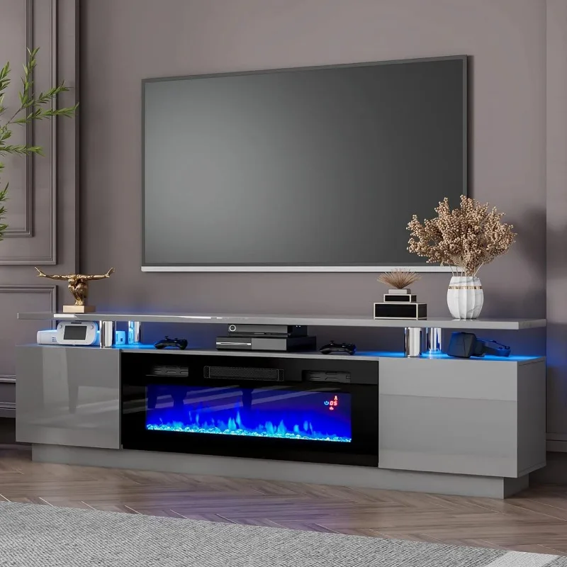 Modern Fireplace TV Stand with 36