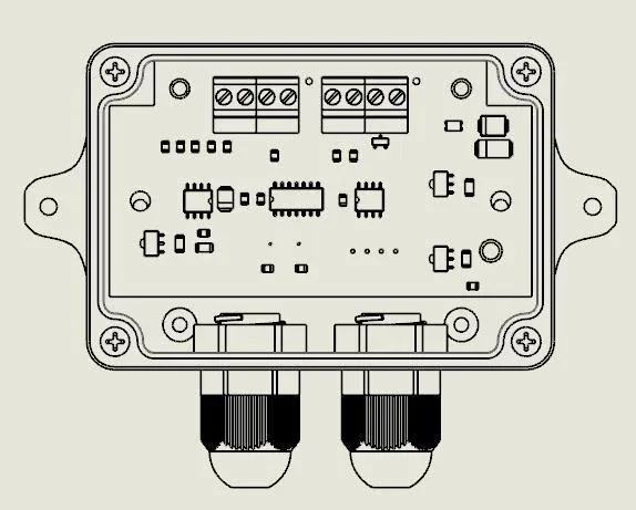 1PCS Load cell / Strain Gauge Amplifier RW-ST01D, RS485 ,485 /RS232 232 OUTPUT weight amplifier