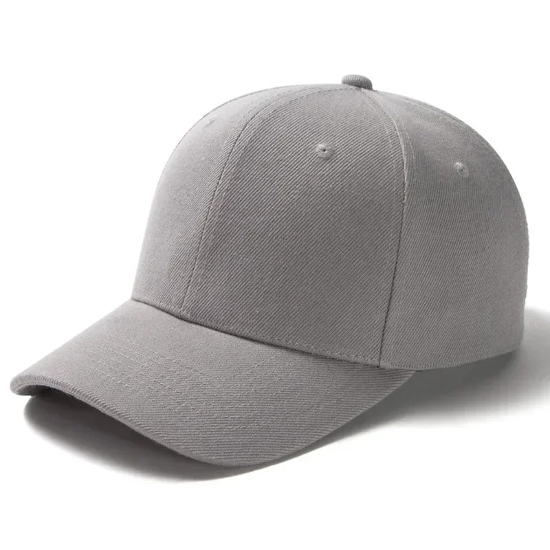 Casquette de baseball unisexe solide à 6 panneaux, chapeau d\'été pour hommes et femmes, bord incurvé, réglable, rouge, blanc, violet, gris, noir, 03