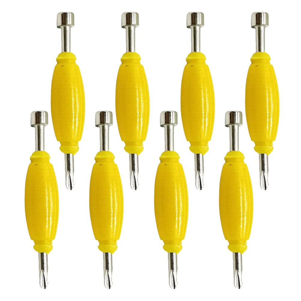 8 قطعة مفك براغي صغير للوحة الأصابع أداة معدنية مزدوجة النهاية لوازم إصلاح قوية استبدال محامل العجلات سهلة الصيانة