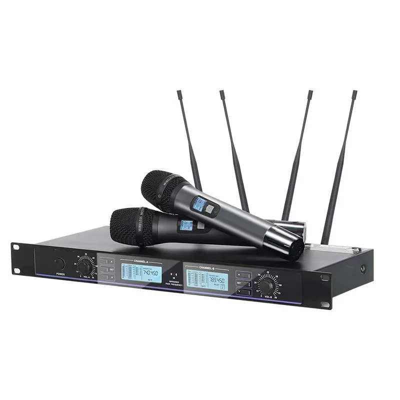 

True diversity four antenna long-distance wireless microphone home KTV outdoor singing microphone