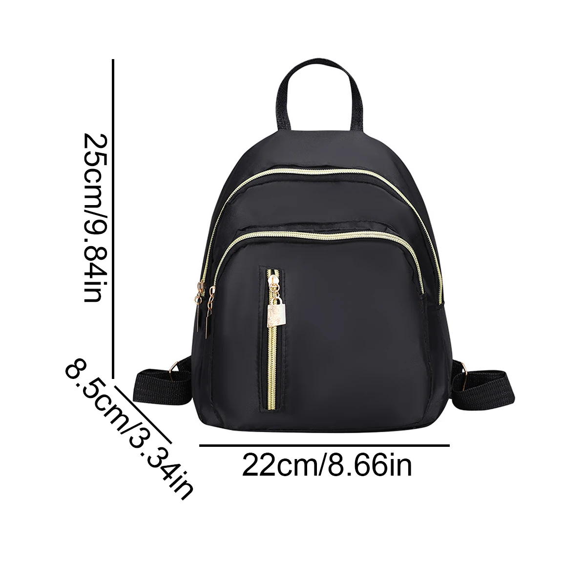 Women's Fashion Casual Backpack, Small Lightweight Daily Travel Bag for College, Commute, Outdoor, Cute Everyday Shoulder Bag image 3