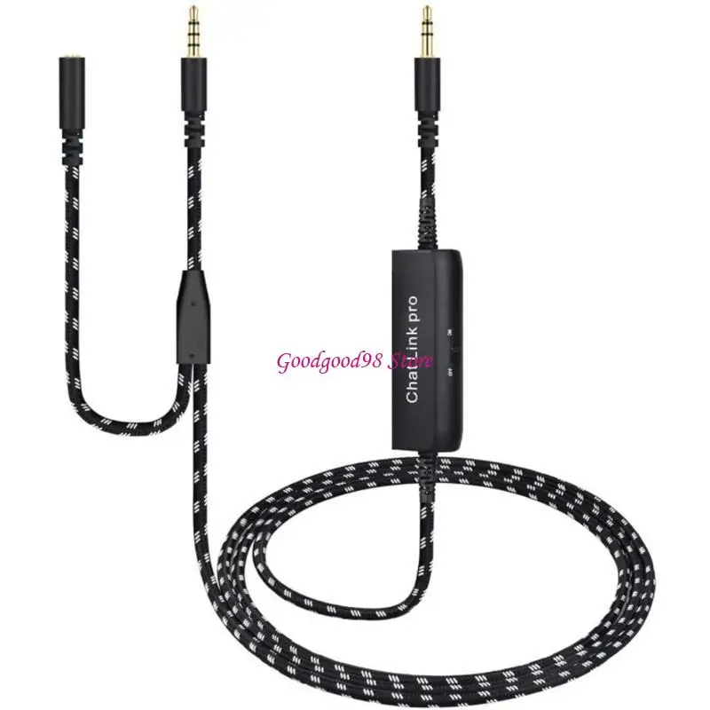 جودة رابط الدردشة سماعات الرأس تخفيض ضوضاء الحبل الكابل لـ HD60 HD60S HD60S+ HD60 4K60 سلك 270 سم/106.3 بوصة W8EC