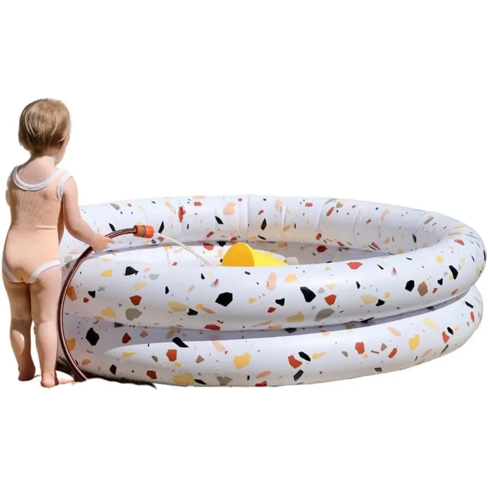 

Round Iatable Pool with Storage Bag - Premium Outdoor Swimming Pool for Kids, Toddlers, Infants and Adults - Garden and Backyard