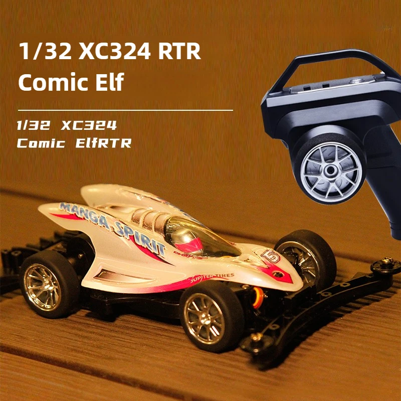1/32 RTR 2.4G مقياس كامل عجلة اليد الكبيرة التحكم عن بعد سيارة محاكاة محوري رذاذ الطلاء الكهربائية لعبة تعمل بالريموت سيارة الصبي هدية XC324