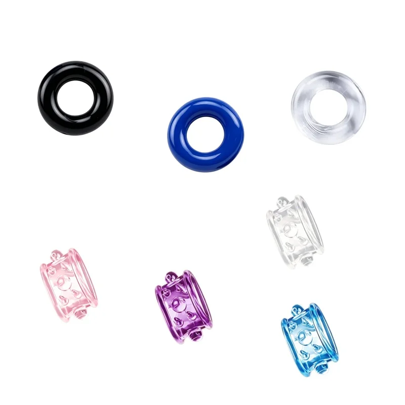 7pcs Delaying ring, penis ring, G-spot stimulator, male long-lasting sperm-stopping ring, locking ring, couple's adult sex toy