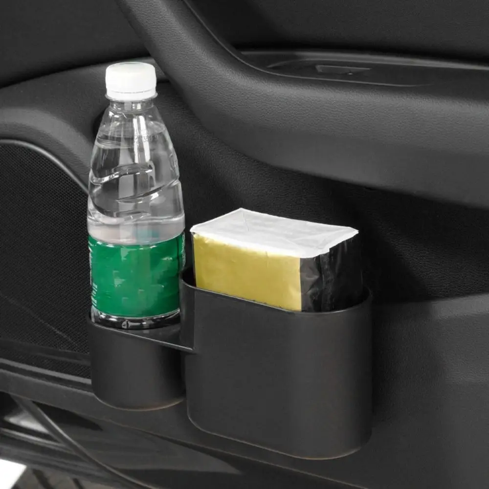 

Multi-function With Lid Car Trash Can Leakproof Waterproof Cup Holder ABS Door Suspension Storage Box Drink