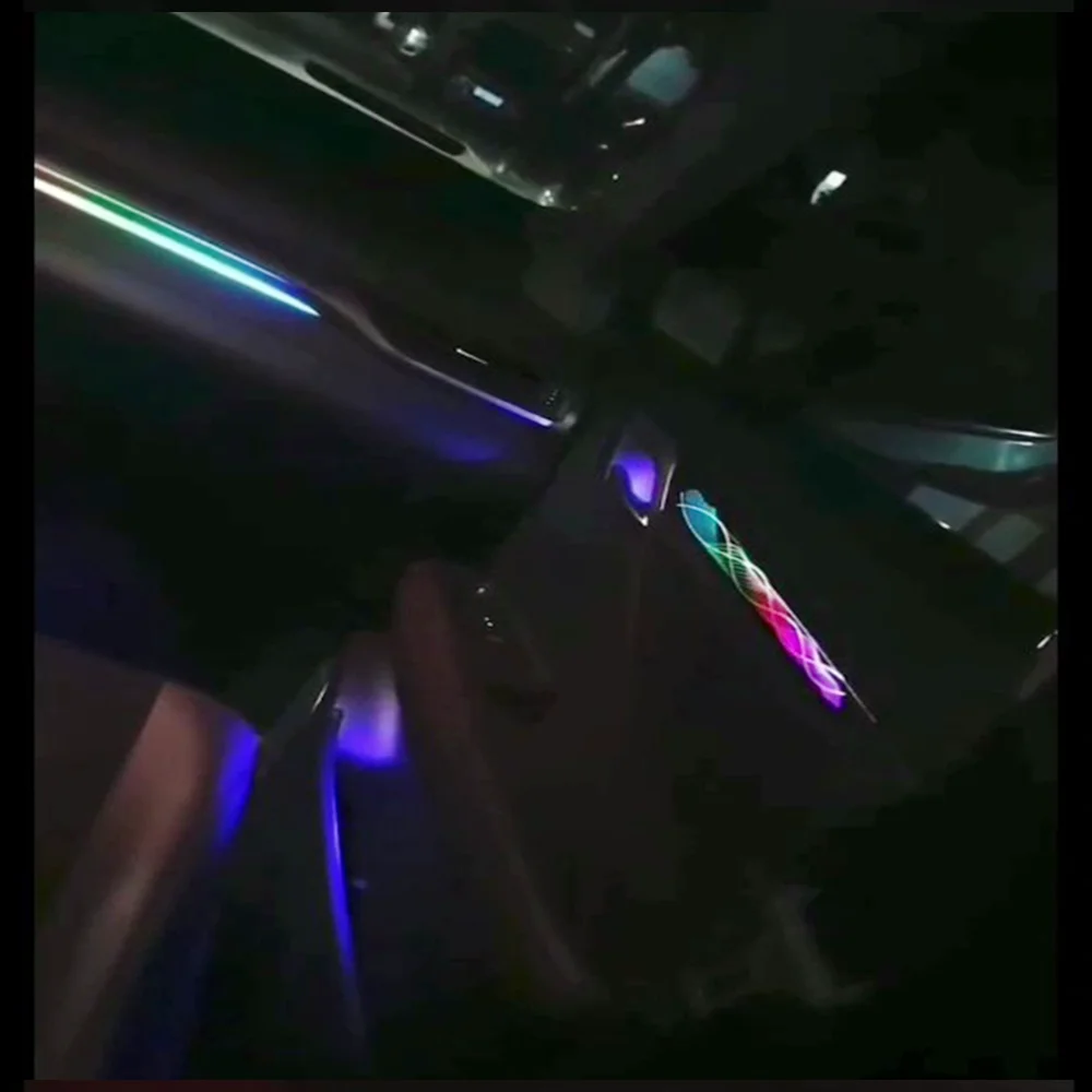 Keshengke LED Car Inner Ambient Lamp For Lexus RX 2016-2021Model Year OEM Size Type Rainbow Kit Dynamic Ambient Light