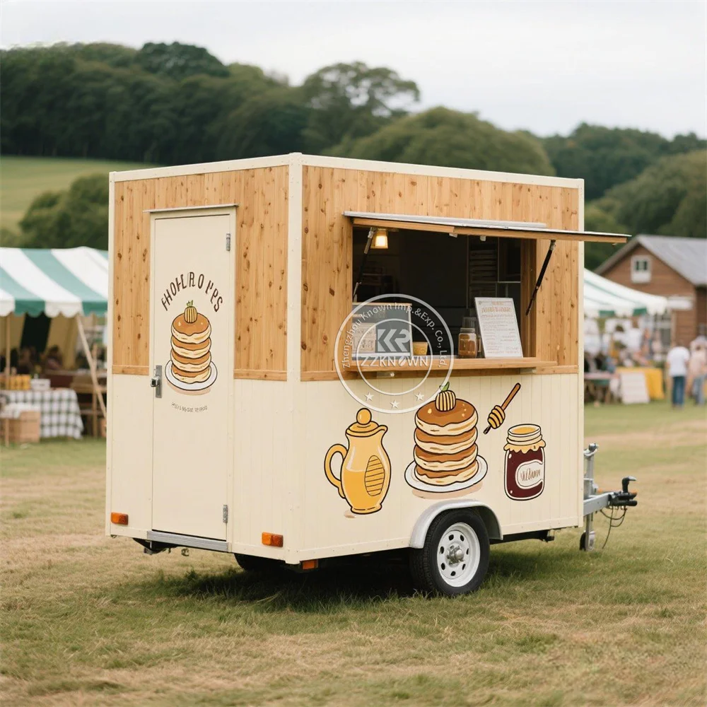 

Fast Food Truck With Full Kitchen Ice Cream Cart Mobile Catering Trailer Pizza Coffee Kiosk Concession Food Trailer For Sale